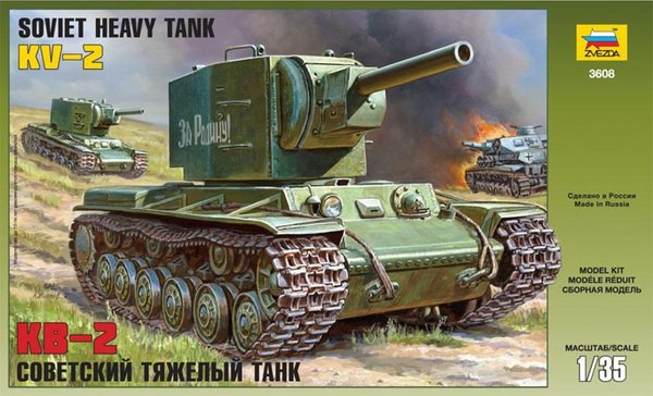 Zvezda 3608 Soviet heavy tank KW-2 1/35