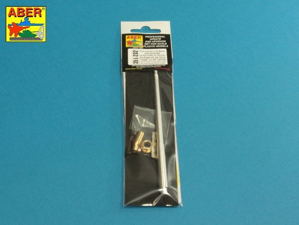 Aber 35l-232 10,5cm KwK L/70 barrel with perforated muzzle brake for German Pz.Kpfw. VII Lowe or VK 7201(K) 1/35 – Bild 2