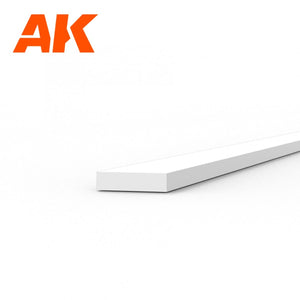 AK Interactive AK6509 STRIPS 0.50 X 2.00 X 350MM – STYRENE STRIP – (10 UNITS) – imagen 2