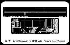Aber 35140 Radzieckie działo pancerne SU-85 cz.2 zestaw dodatkowy blotniki (TAM) 1/35 – immagine 4