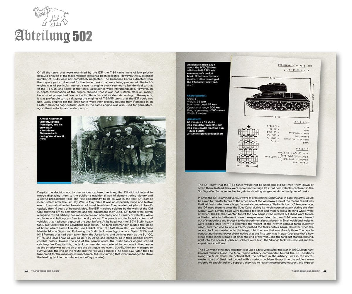 502e Abteilung ABT709 T-34 ET L&amp;#39;armée israélienne : L&amp;#39;HISTOIRE INÉDITE (MICHAEL MASS / MA&amp;#39;OR LEVY) – image 2
