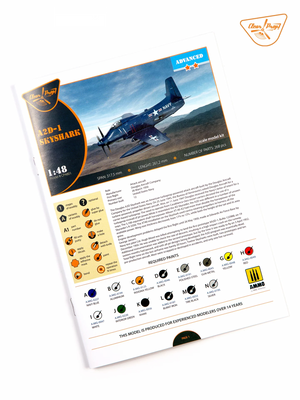 Clear Prop! CP4801 A2D-1 Skyshark ADVANCED KIT 1/48 – immagine 6