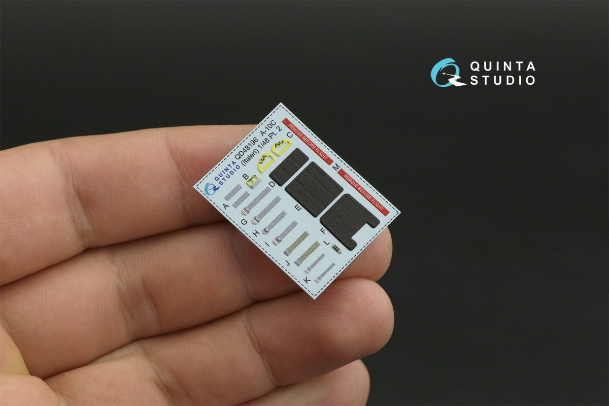 Quinta Studio QD48196 A-10C 3D-Printed &amp;amp; coloured Interior on decal paper (for Italeri ) 1/48 – imagen 13