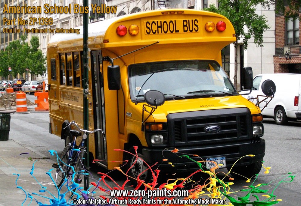 Zero Paints ZP-1399 American School Bus Yellow Paint 60ml – immagine 2
