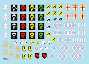 Star Decals 35-C1360 StuG-Abt 2 Generic insignia and unit markings for the Sturmgeschutz units 1/35 – Bild 2