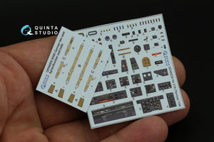 Quinta Studio QD48229 He 219 3D-Printed &amp;amp; coloured Interior on decal paper (Tamiya) 1/48 – immagine 12