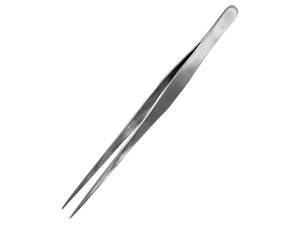 Pince à épiler Vallejo T12008 à pointe droite en acier inoxydable (175 mm)