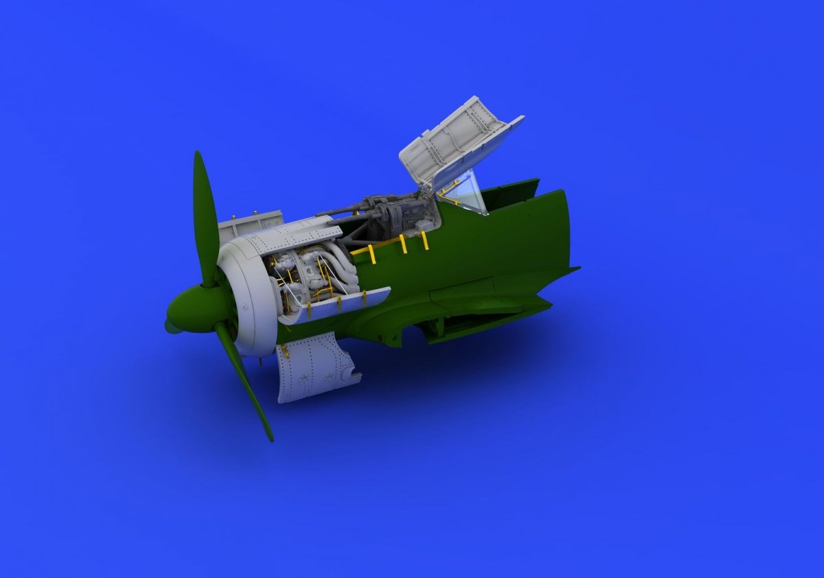 Eduard 672088 Fw 190A-8 engine &amp;amp; fuselage guns 1/72 (EDUARD)