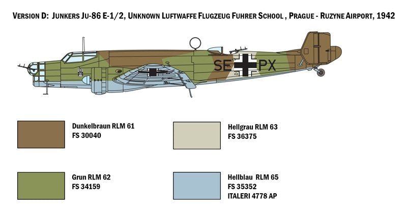 Italeri 1391 JU 86 E1/E2 1/72 – zdjęcie 4