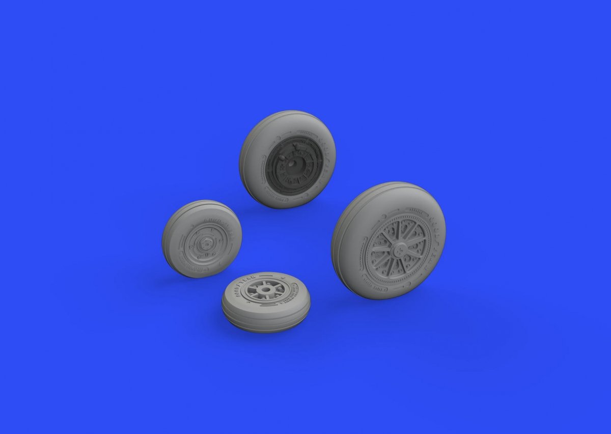Eduard 648524 F-104 wheels late 1/48 KINETIC MODEL – immagine 3