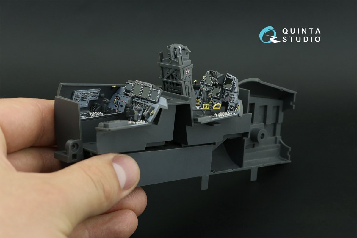 Quinta Studio QD32119 F-15E 3D-Printed &amp;amp; coloured Interior on decal paper ( Tamiya ) 1/32 – immagine 3