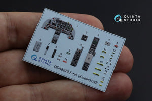 Quinta Studio QD48220 F-5A 3D-Printed &amp;amp; coloured Interior on decal paper (Kinetic) 1/48 – Bild 3