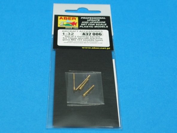 Aber A32006 Set of 2 barrels for German 13mm aircraft machine guns MG 131 (middle type) 1/32 – Bild 5