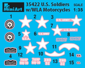MiniArt 35422 U.S. SOLDIERS WITH WLA MOTORCYCLES 1/35 – imagen 2