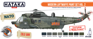 Hataka HTK-CS55 ORANGE LINE – Coffret de peintures Luftwaffe modernes vol. 2, 8 x 17 ml – image 2