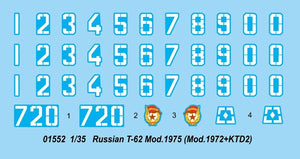Trumpeter 01552 Russian T-62 Mod.1975 Mod.1972+KTD2 – imagen 2