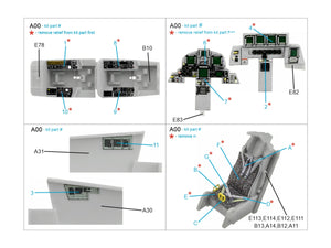 Intérieur imprimé en 3D et coloré pour le F-15E (Revell) par Quinta Studio QD72110, échelle 1/72 – image 2