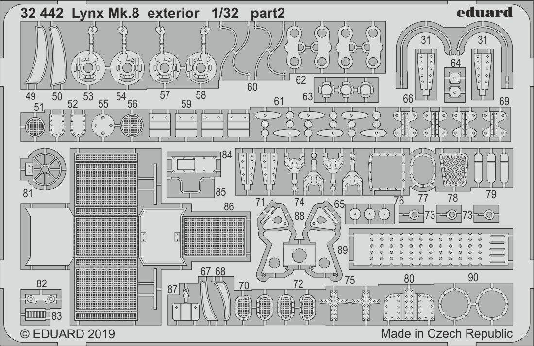 Eduard 32442 Lynx Mk.8 exterior REVELL 1/32