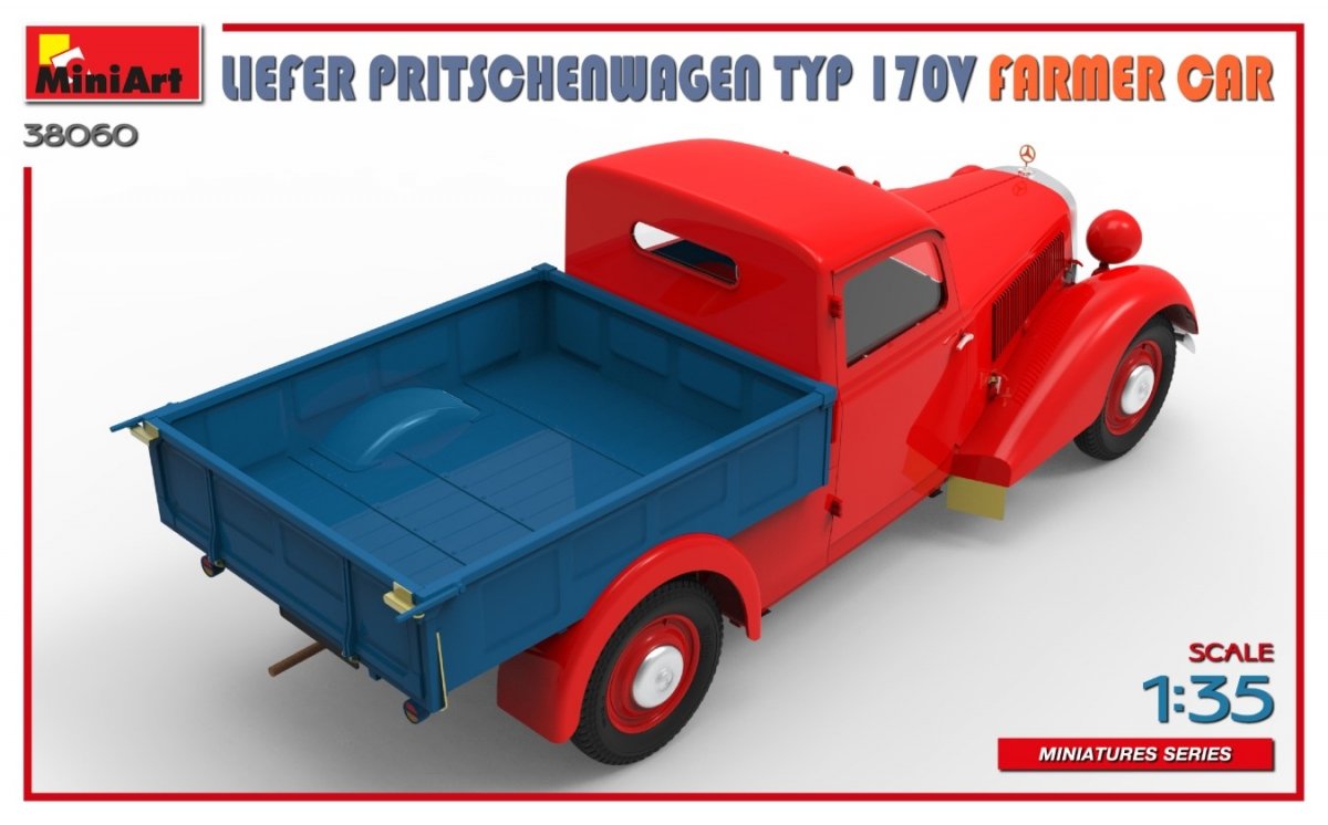 MiniArt 38060 LIEFER PRITSCHENWAGEN TYP 170V FARMER CAR 1/35 – zdjęcie 5