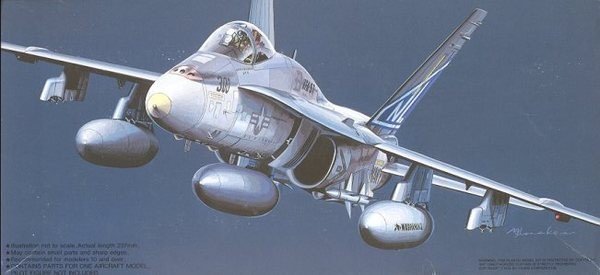 Fujimi 74001 F18 A HORNET TOP GUN 1/72