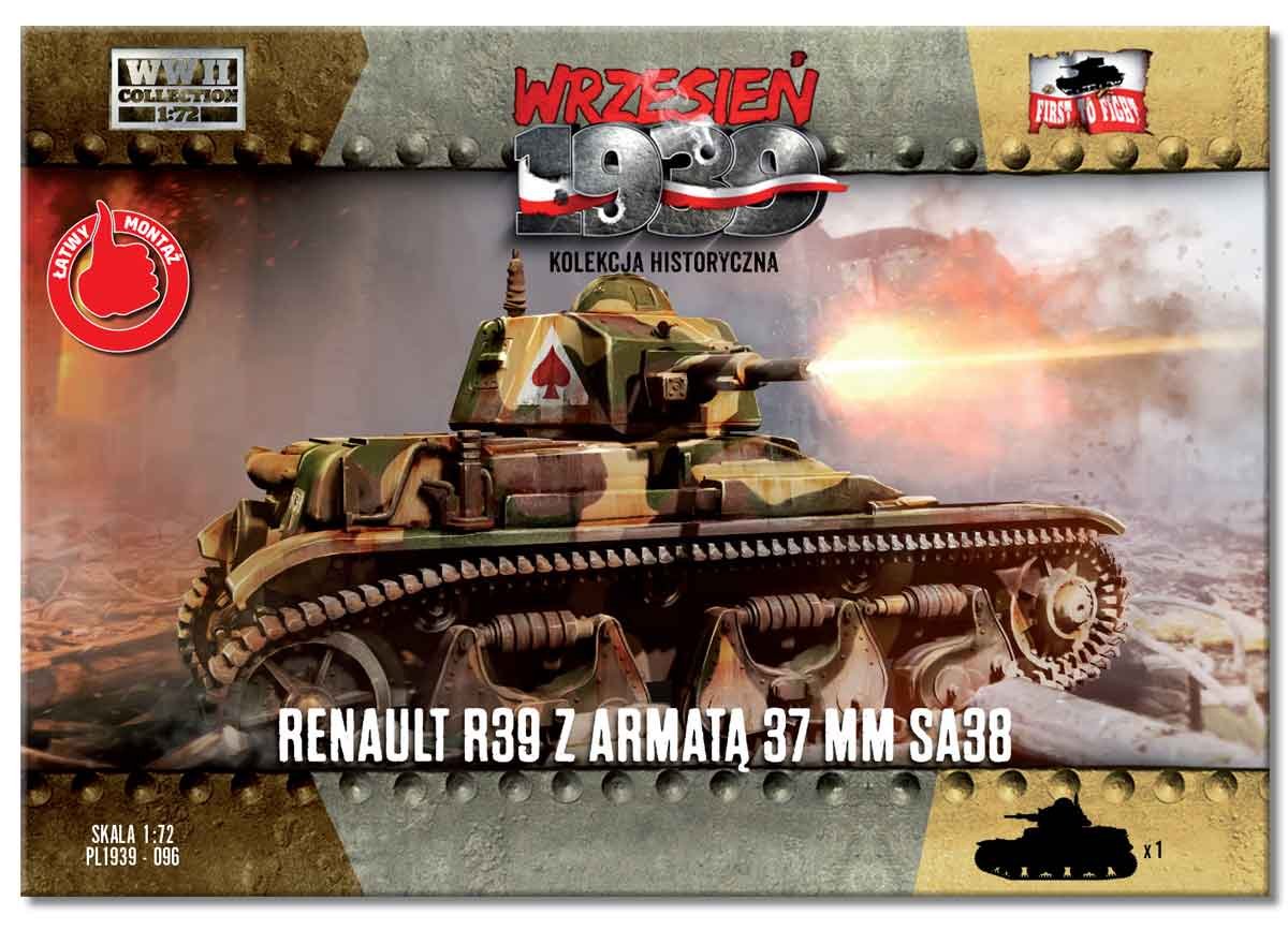 First To Fight PL096 Renault R39 z armatą 37mm SA38 1/72 – immagine 2