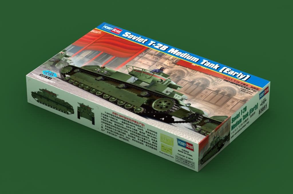 Hobby Boss 83851 Soviet T-28 Medium Tank (Early) 1/35 – zdjęcie 2