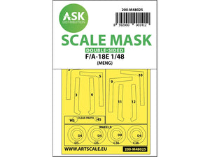 Art Scale Kit M48025 F/A-18E Double-Sided Painting Mask for Meng 1/48