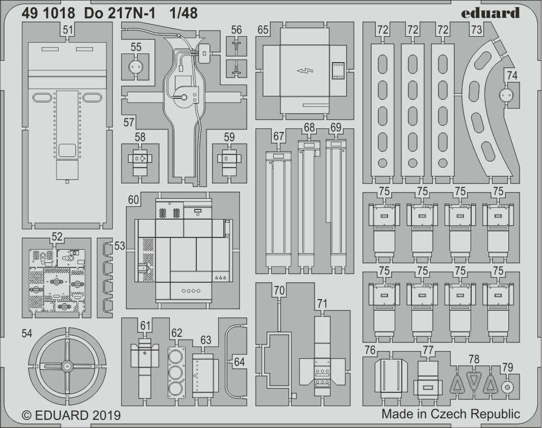 Eduard BIG49234 Do 217N-1 1/48 ICM – immagine 4