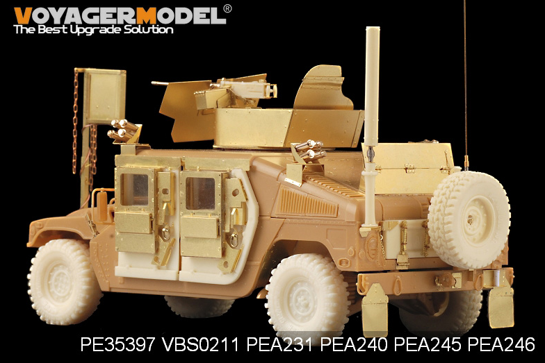Voyager Model PEA245 Modern HUMVEE/DUMVEE family Super Swaper wheels w/spare wheel (GP) 1/35 – immagine 4