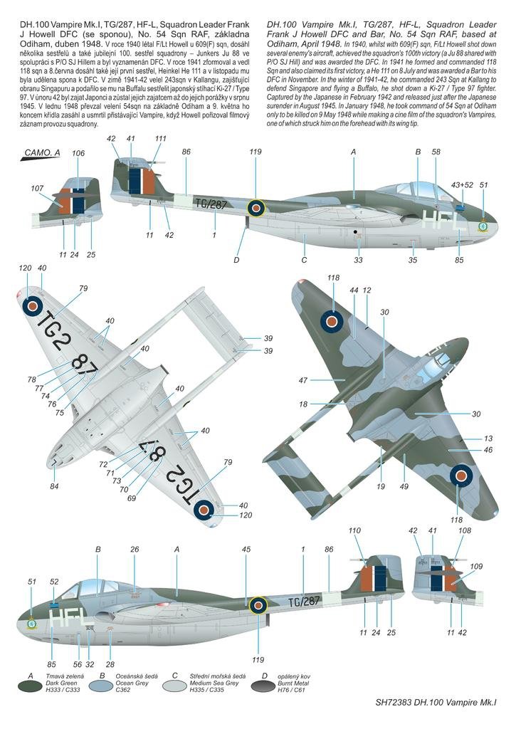 Special Hobby 72383 DH.100 Vampire Mk. I &amp;#39;RAF, RAAF and Armée de l&amp;#39;Air&amp;#39; 1/72 – Bild 5