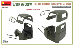MiniArt 35383 G7107 w/CREW 1,5t 4X4 CARGO TRUCK w/METAL BODY 1/35 – Bild 8
