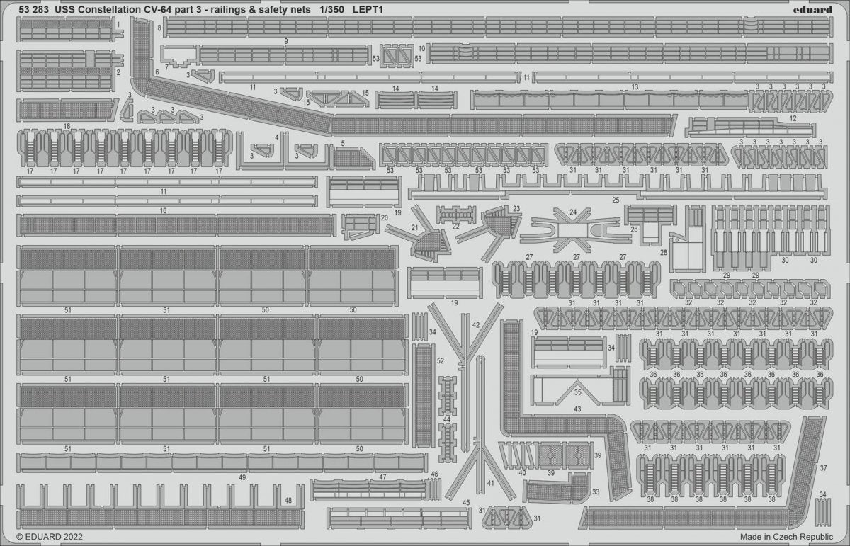 Eduard BIG5366 USS Constellation CV-64 PART I TRUMPETER 1/350 – Bild 2