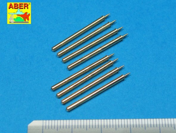 Aber A32109 Set of 8 turned cal .50 (12,7mm) U.S. Browning M2 barrels for P-47 Thunderbolt 1/32 – immagine 2