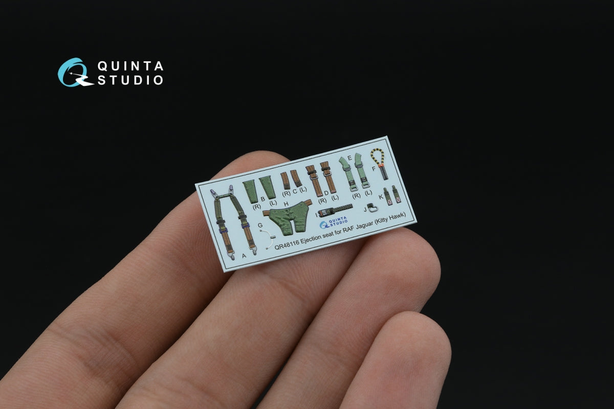 Quinta Studio QD48606 Jaguar Gr.1 3D-Printed &amp;amp; coloured Interior on decal paper (Kitty Hawk) 1/48 – immagine 5