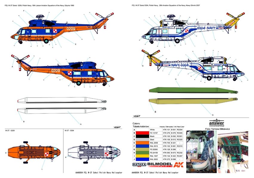 Answer AA48004 PZL W-3T Sokół Military Transport/Passenger Helicopter 1/48 – Bild 2
