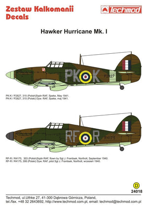 Techmod 24018 Hawker Hurricane Mk.Ic 1/24 – imagen 2