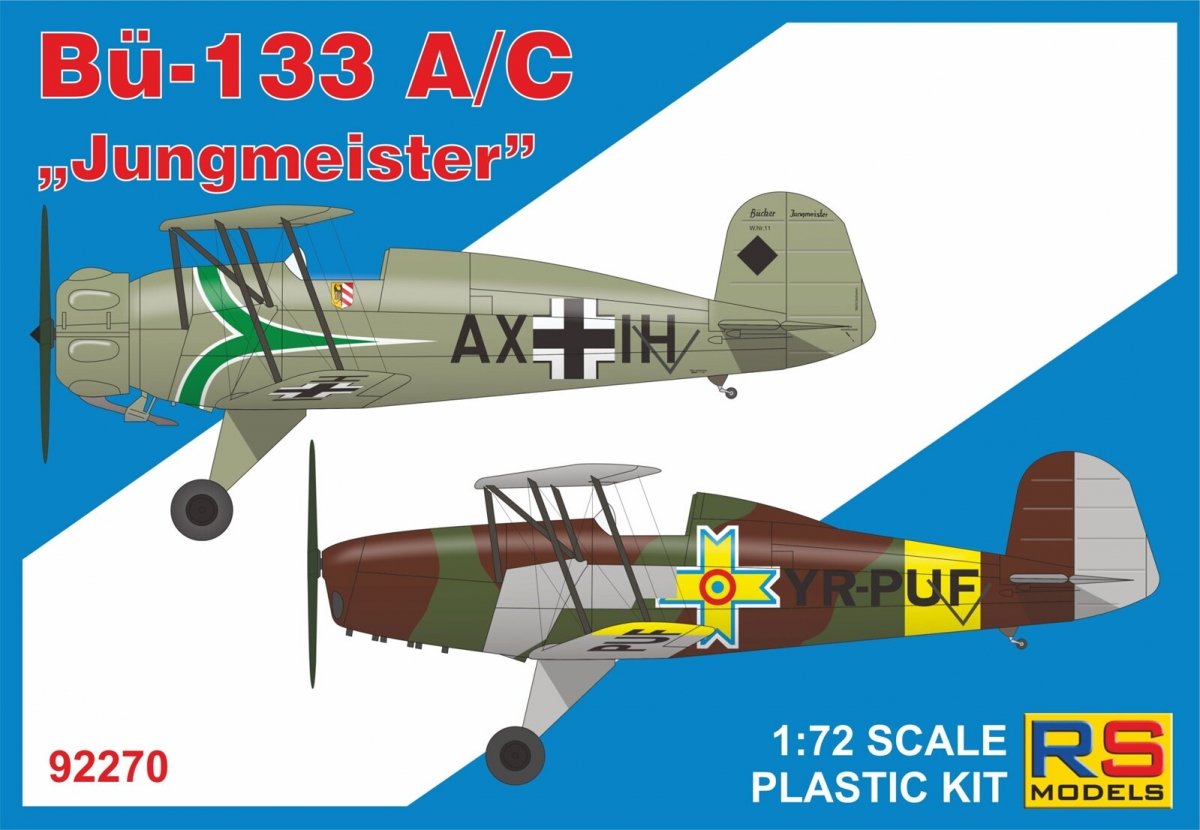 RS Models 92270 Bücker 133 A/C &amp;quot;Jungmeister&amp;quot; 1/72