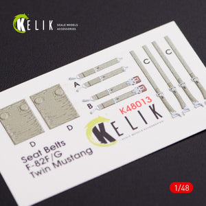 KELIK K48013 F-82 (F,G) &amp;quot;TWIN MUSTANG&amp;quot; INTERIOR 3D DECALS FOR MODELSVIT KIT 1/48 – immagine 7