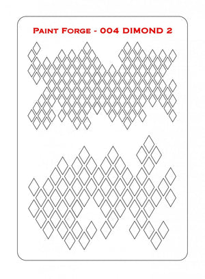 Paint Forge PFST004L STENCIL - DIAMONDS 2 – Bild 2