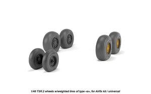 Armory Models AW48412 BAC TSR.2 wheels w/ weighted tires, type “a” (DL) 1/48 – Bild 4