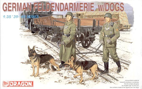 Dragon 6098 German Feldendarmerie w.Dogs 1/35