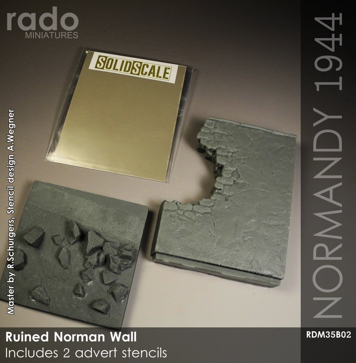 RADO Miniatures RDM35B02 Ruined Norman Wall 1/35 – imagen 4