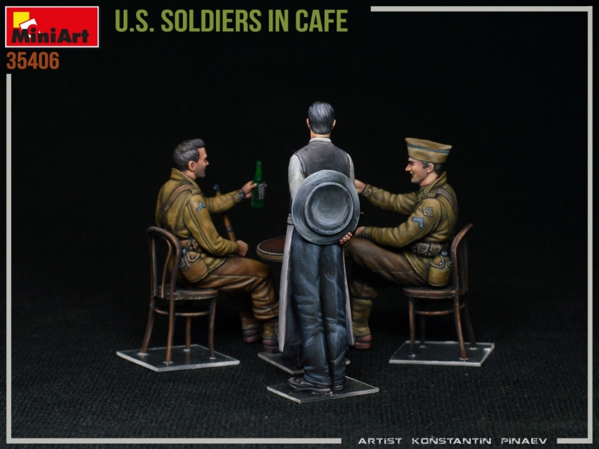 MiniArt 35406 U.S. SOLDIERS IN CAFE 1/35 – Bild 6