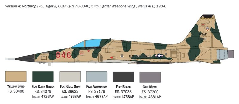 Italeri 2827 F-5E Tiger II 1/48 – imagen 4