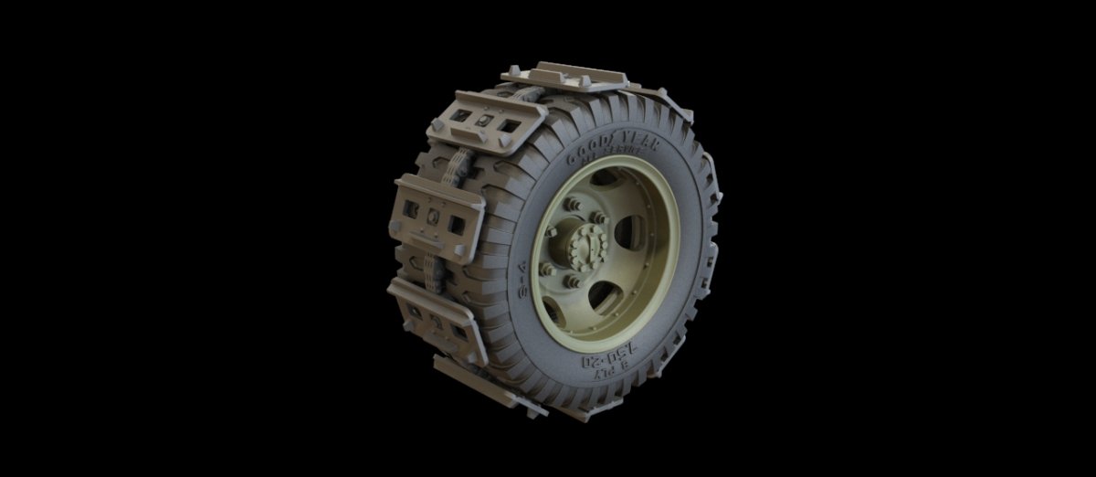 Panzer Art RE35-448 Roues Studebacker avec chenilles à boue 1/35 – image 2