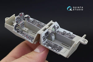 Quinta Studio QD32036 F-4D 3D-Printed &amp;amp; coloured Interior on decal paper (Tamiya) 1/32 – immagine 3