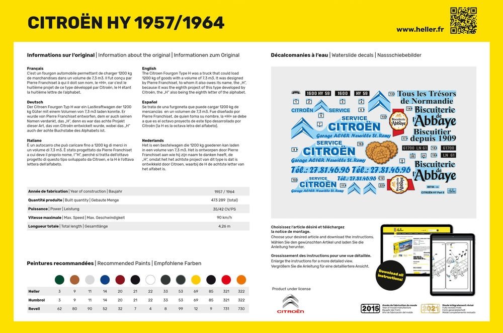 Heller 80744 Citroen HY 1957/1964 Service Citroen 1/24 – immagine 2