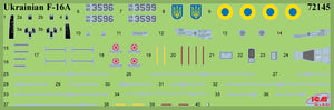 ICM 72145 F-16AM of Ukrainian Air Forces with PAG-14 1/72 – imagen 3