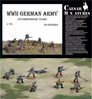 Caesar Miniatures HB08 STURMPIONIER GERMAN ARMY WWII 1/72 – immagine 2