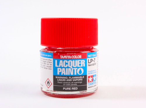 Tamiya 82107 LP-7 Pure red 10ml – immagine 3